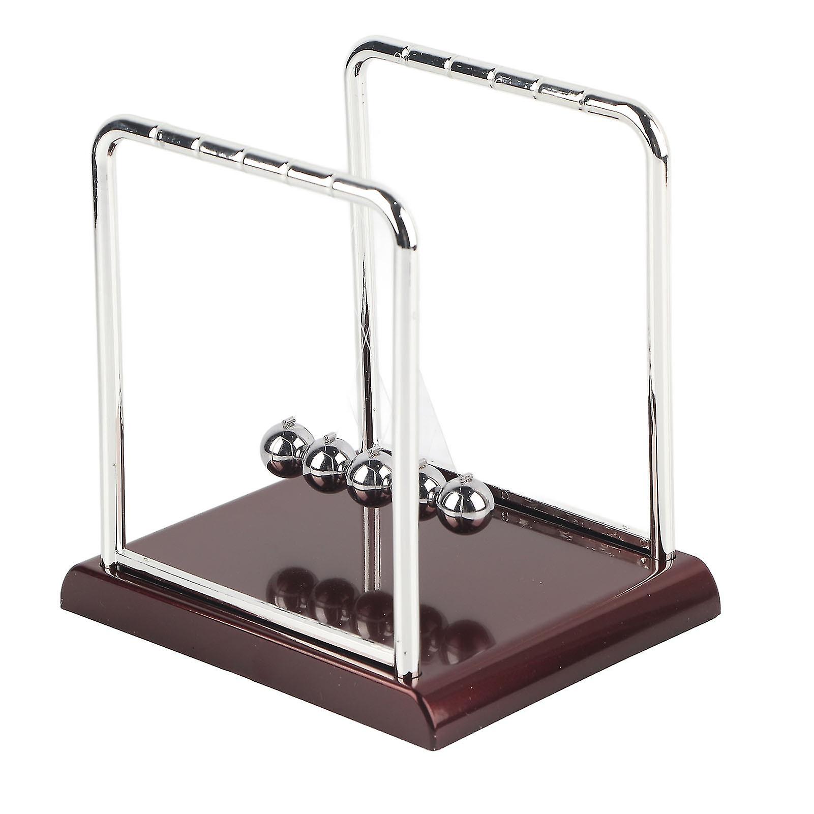 Square Shape nce Pendulum Ball Toy Home Office Desk Table Ornament Gift (L)