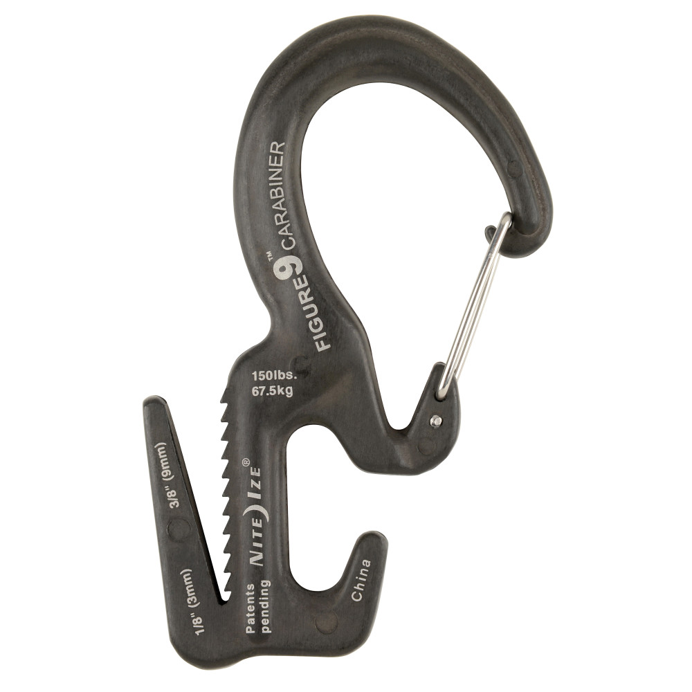 Nite Ize Figure 9 Carabiner Rope Tightener Large Black