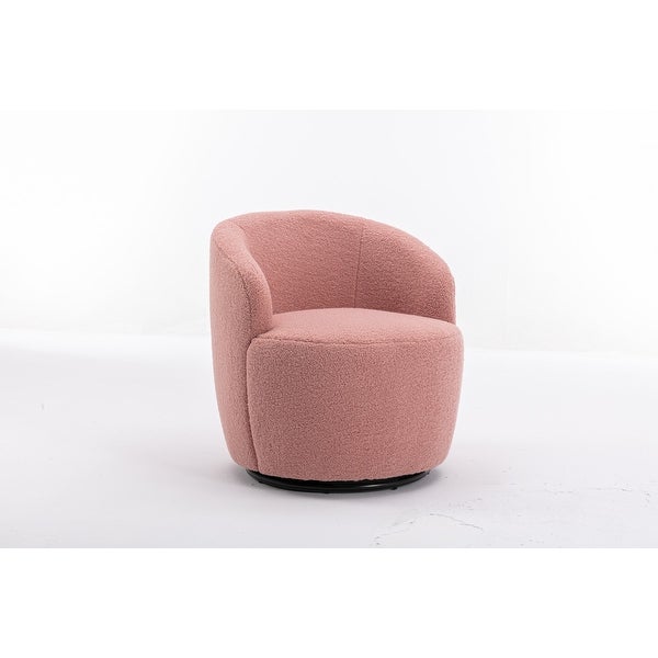 25inch Small Upholstered Fabric Swivel Accent Armchair