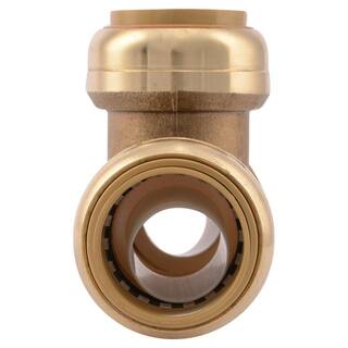 SharkBite 1 in. Push-to-Connect Brass Tee Fitting U374LFA