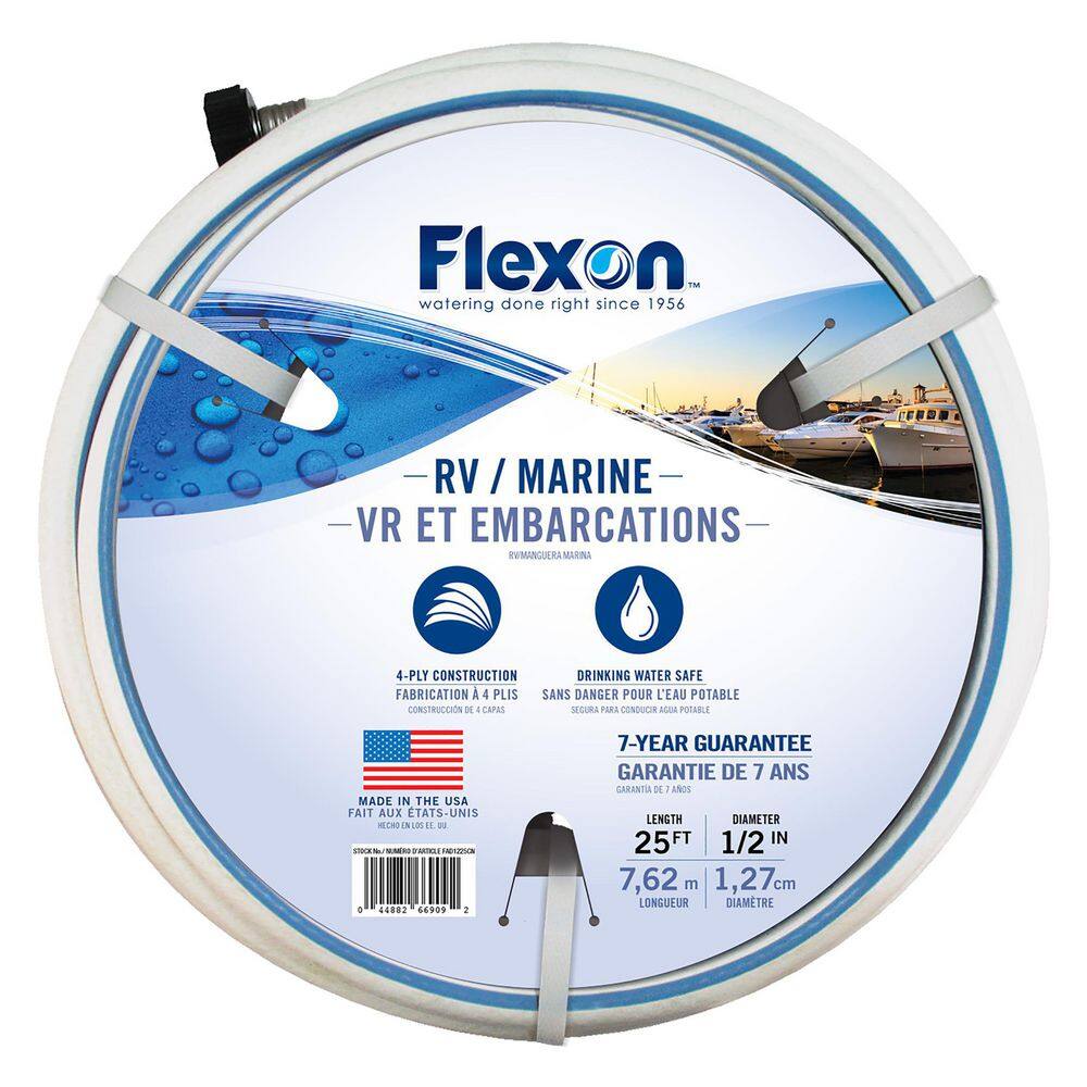 Flexon 12 in. Dia x 25 ft. Boat and RV Hose FAD1225CN