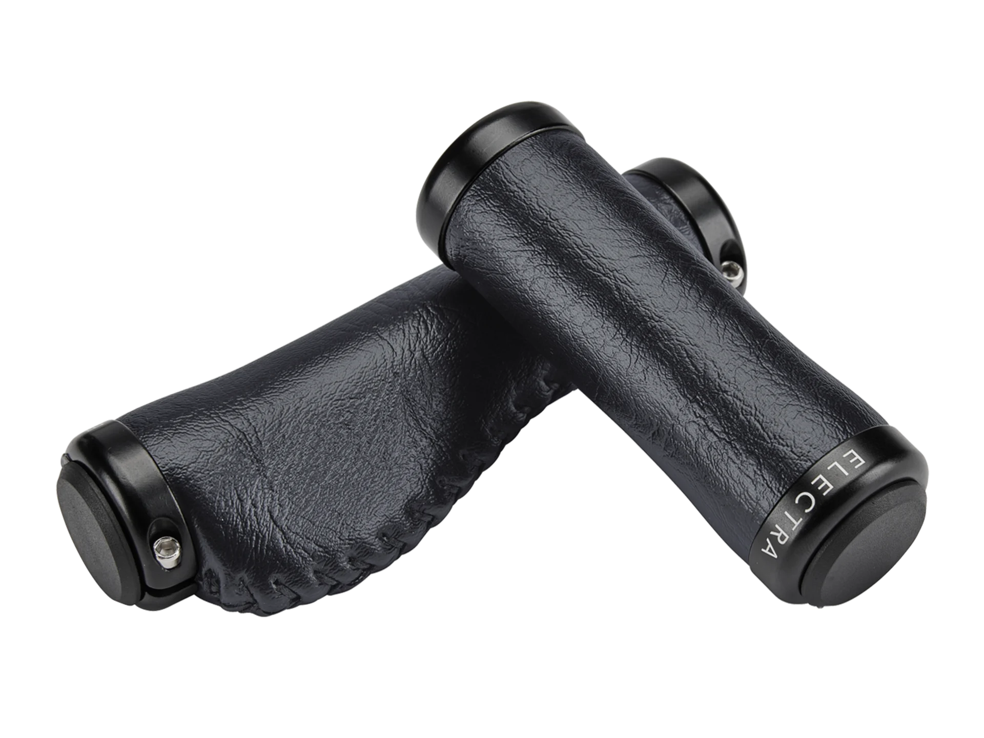 Electra Classic Faux Leather Ergo Grip Set - Black