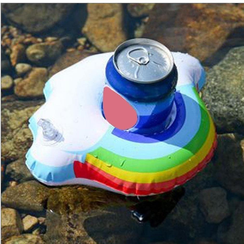 Inflatable Drink Holder， Mini Water Coasters Floating Inflatable Cup Holder Swimming Pool Drink Floa