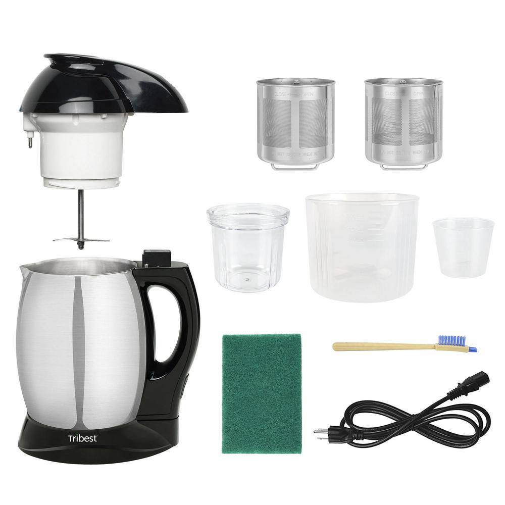 Tribest Soybella Black Stainless Steel Soy and Nutmilk Maker SB-130-B