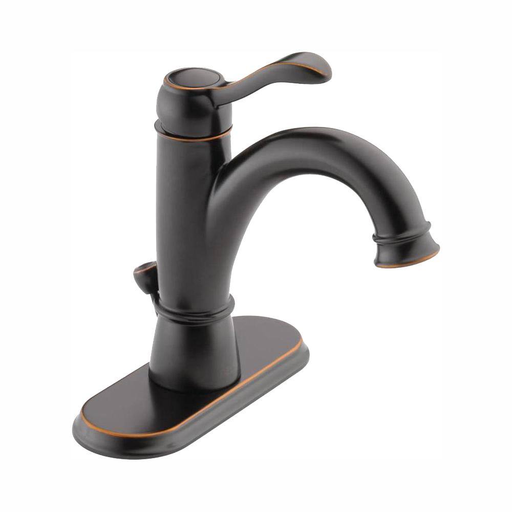 Delta Porter Single Hole Single-Handle Bathroom Faucet in Oil Rubbed Bronze 15984LF-OB-ECO