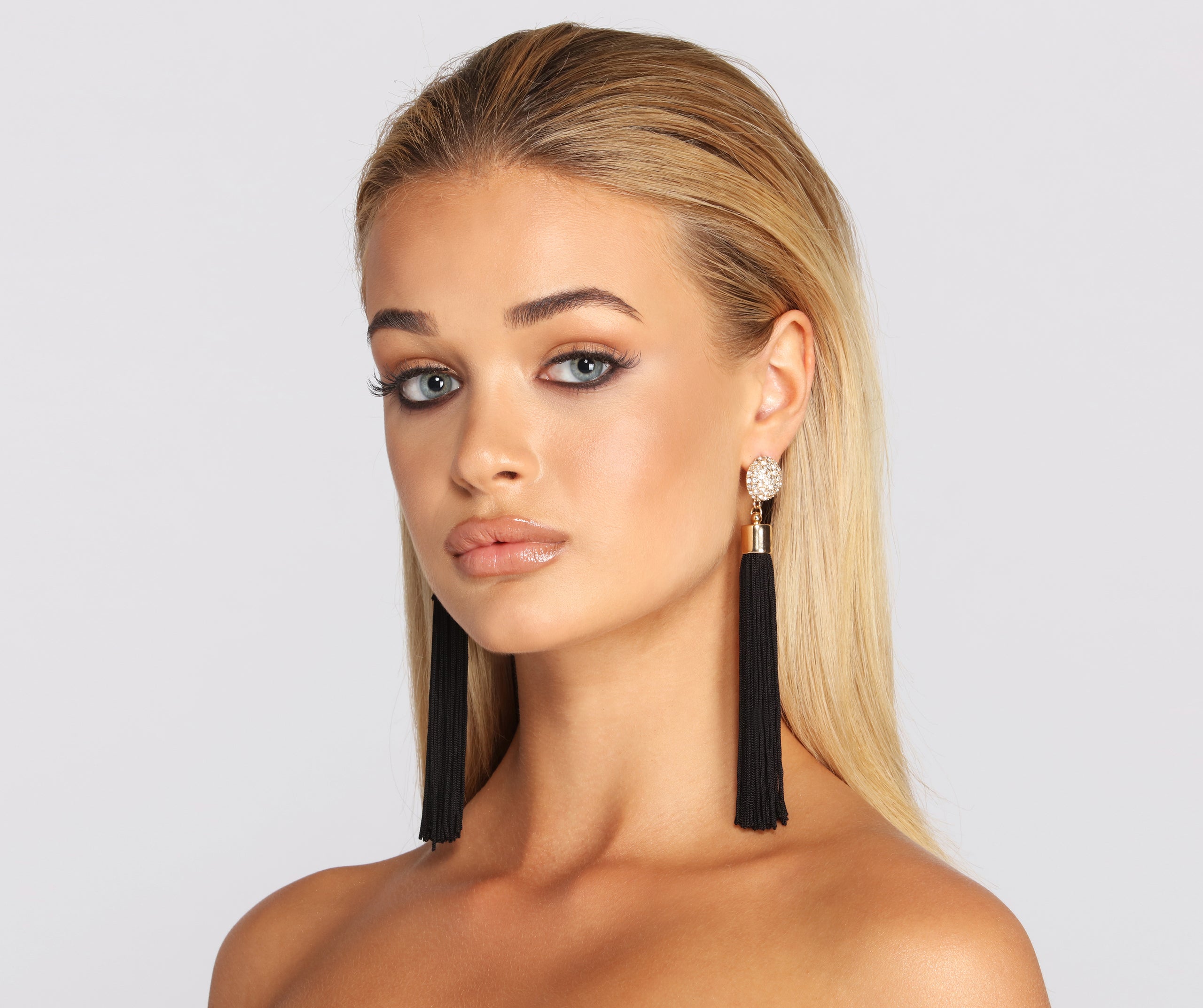 Sparkling New Me Tassel Earrings