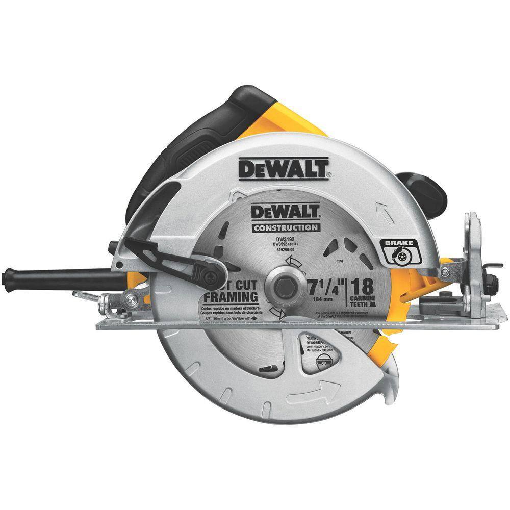 DW 15 Amp 7-14 in. Lightweight Circular Saw with Electric Brake DWE575SB