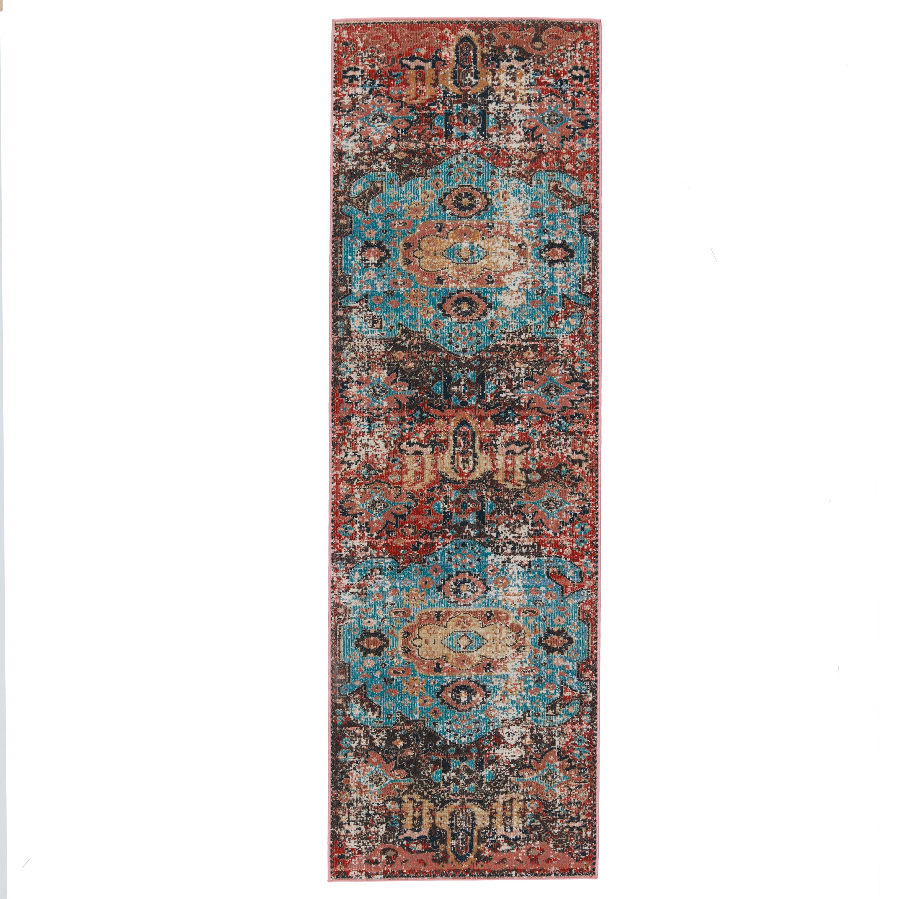 Swoon Presia Indoor/Outdoor Red & Teal Rug