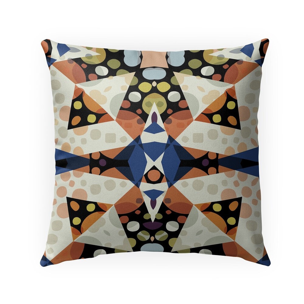 GEO KALEIDOSCOPE MULTI Outdoor Pillow By Becca Garrison