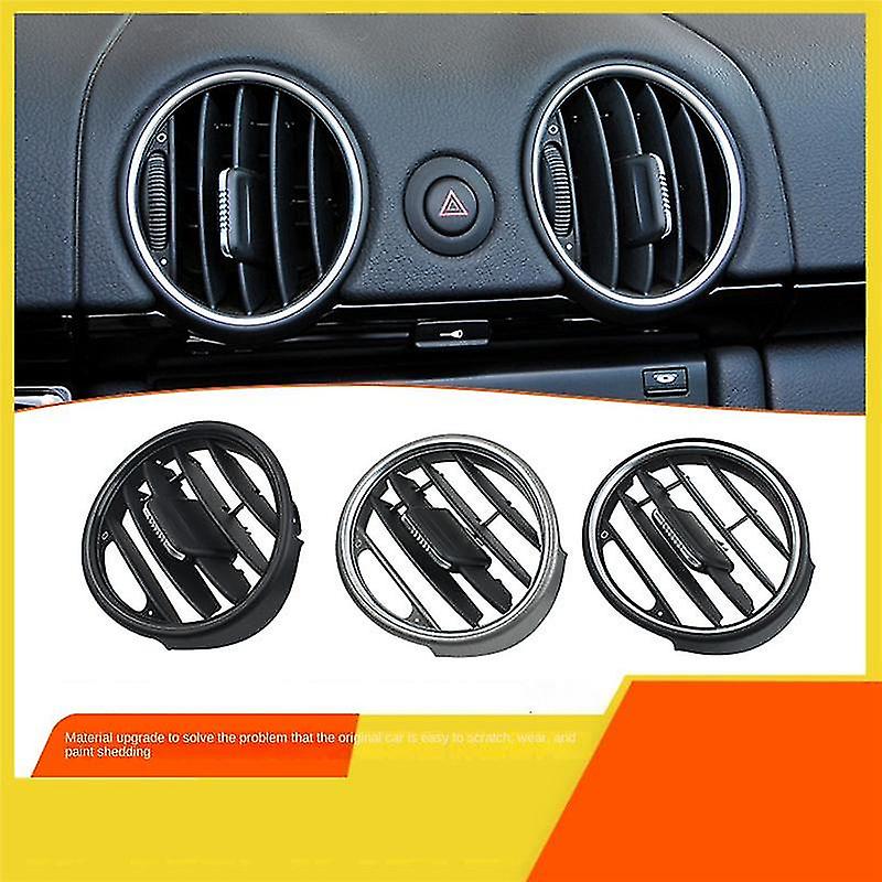 Car Air Vent Dashboard Air Vent Grille For - 987 2006-2012 991552100 Silver Grey + Electroplating