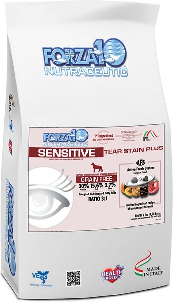 Forza10 Nutraceutic Sensitive Tear Stain Plus Grain-Free Dry Dog Food