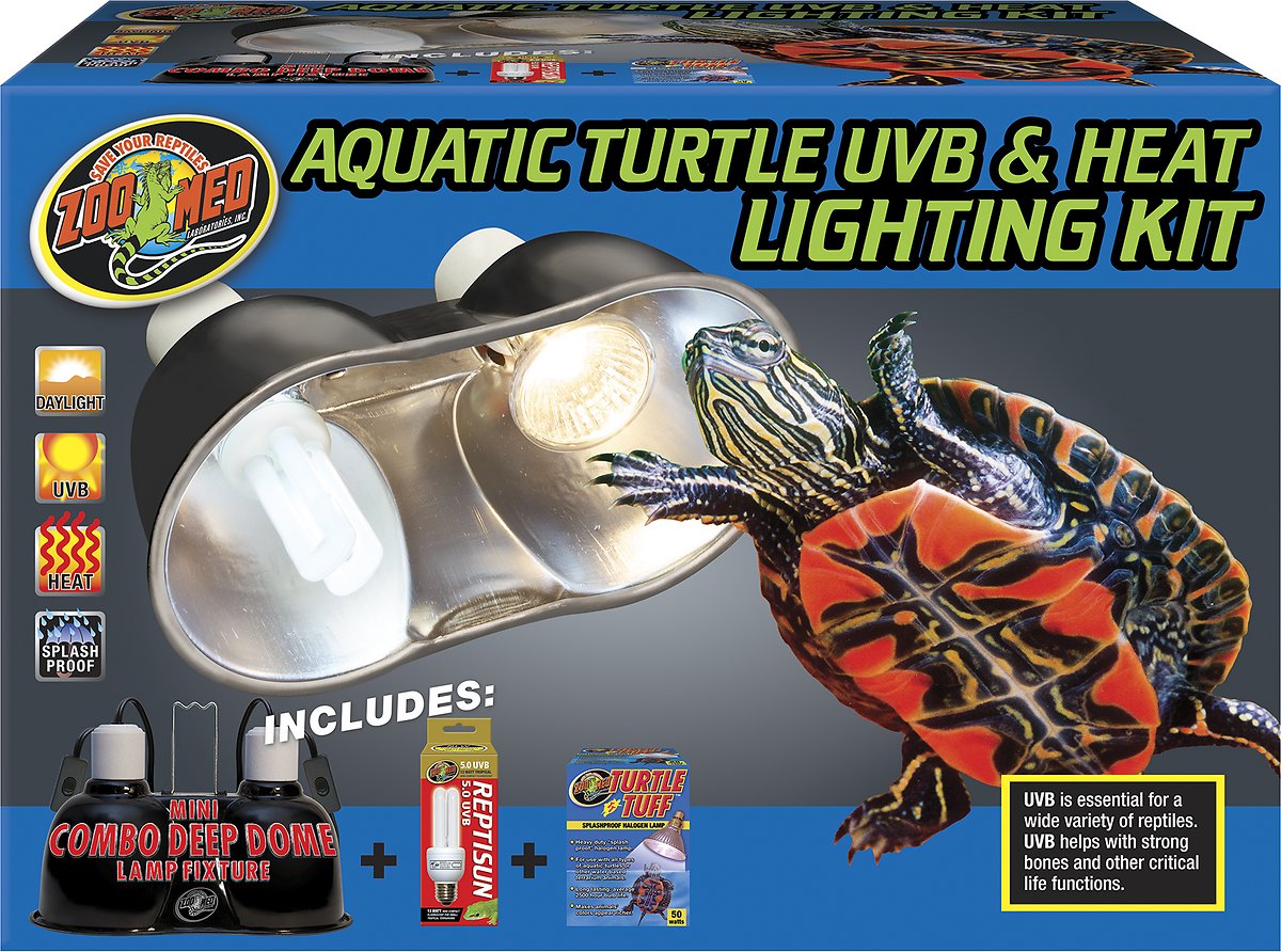 Zoo Med Aquatic Turtle UVB and Heat Lighting Kit