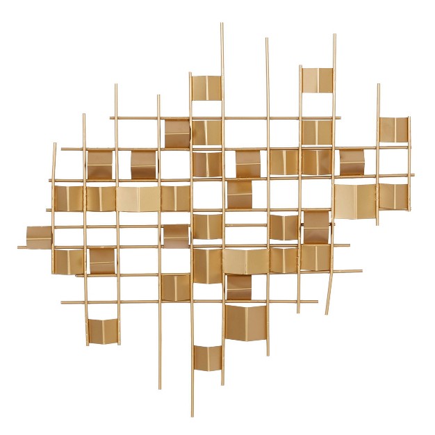 Contemporary Abstract Wall Decor Gold Cosmoliving By Cosmopolitan