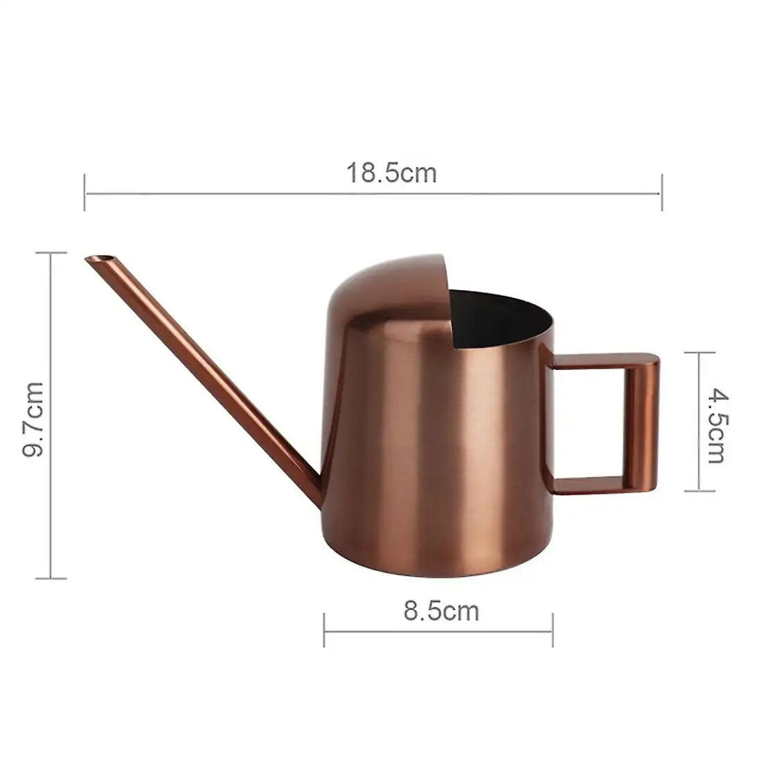 Buy Useful Pure Stainless Steel Water Cans Long Sprinkling Watering Can Indoor Outdoor Pot for Home Gardening Plants Watering