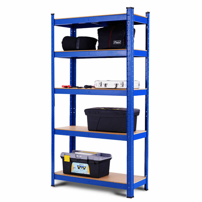 5 Tier Metal Garage Shelving for Storage Heavy Duty Garage Organization Adjustable Tool Utility Rack