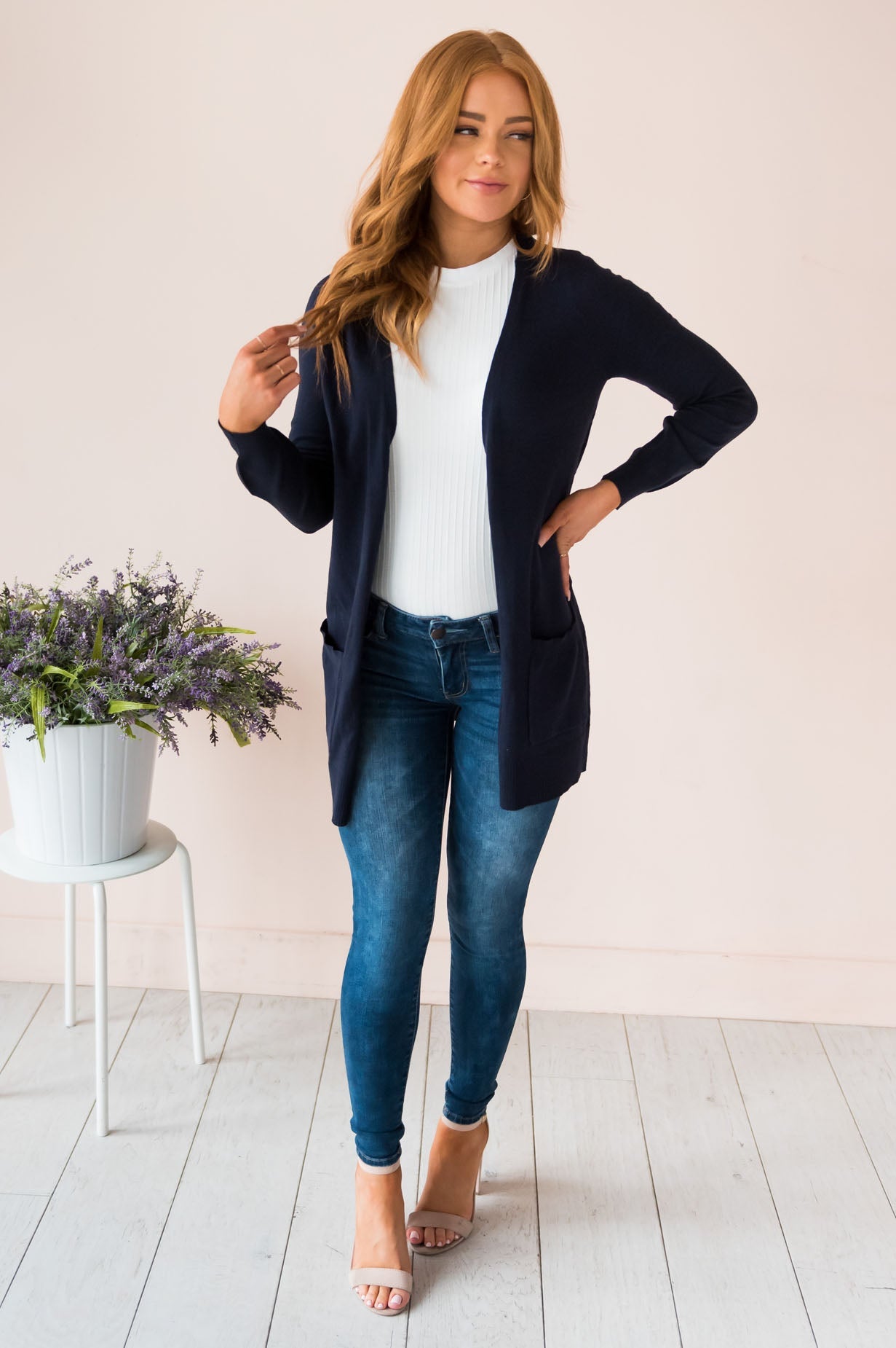 Keep Me Stylish Modest Front Pocket Cardigan