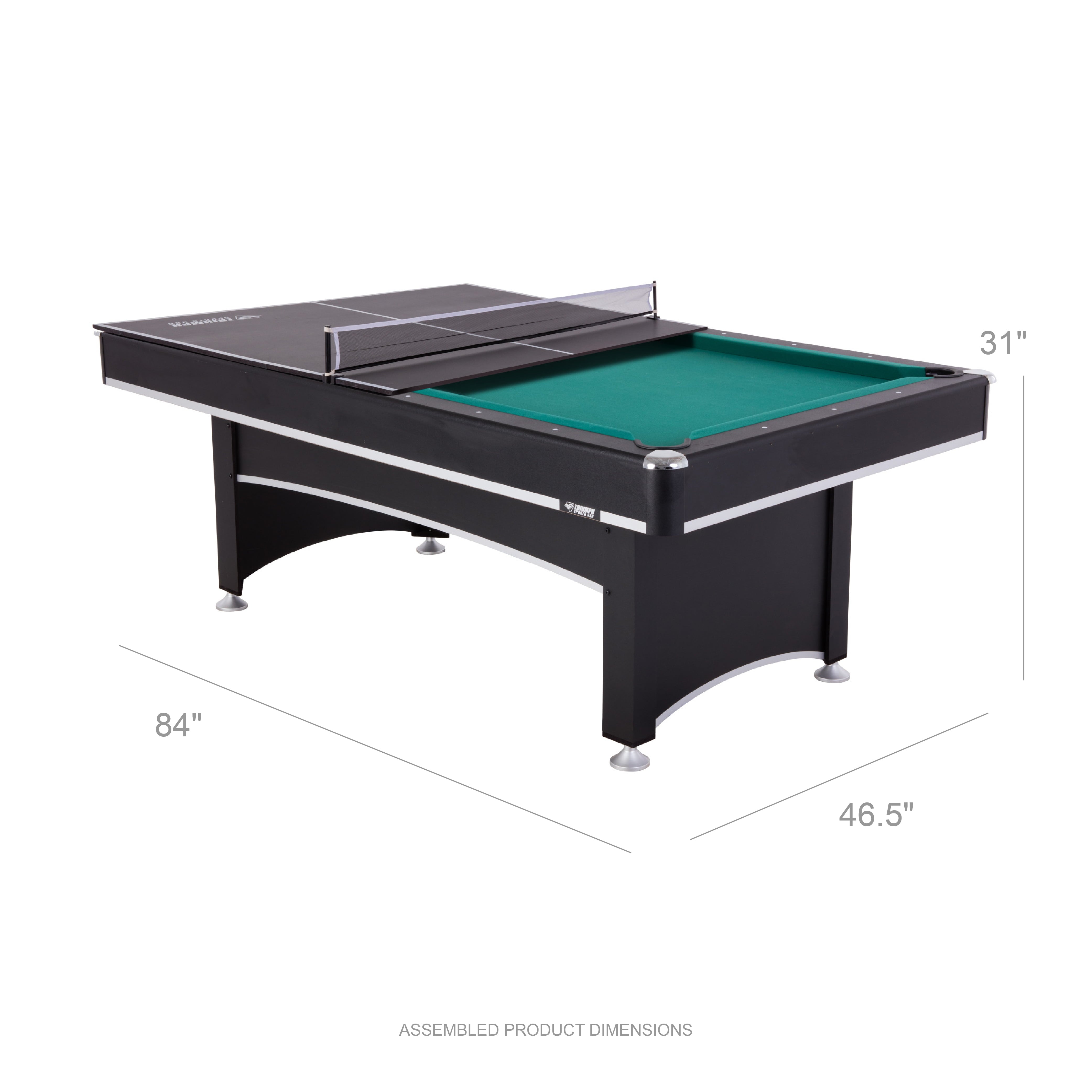 Triumph Sports USA 45-6102 84 in. Arcade  Billiard Table with Table Tennis Top