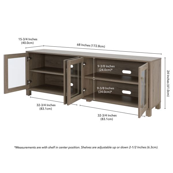 Quincy Rectangular TV Stand for TV's up to 75