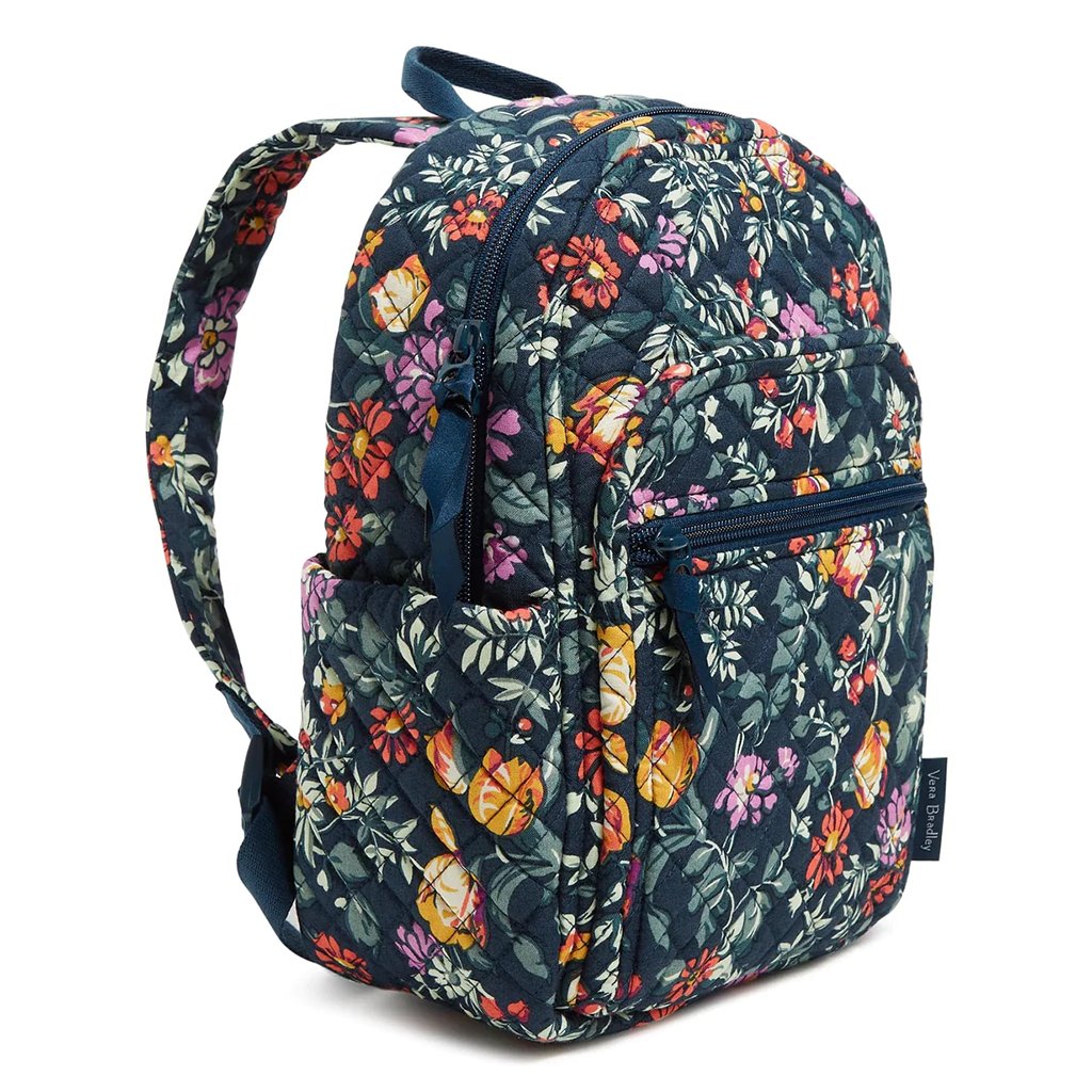 Vera Bradley  Small Backpack in Fresh-Cut Floral Green