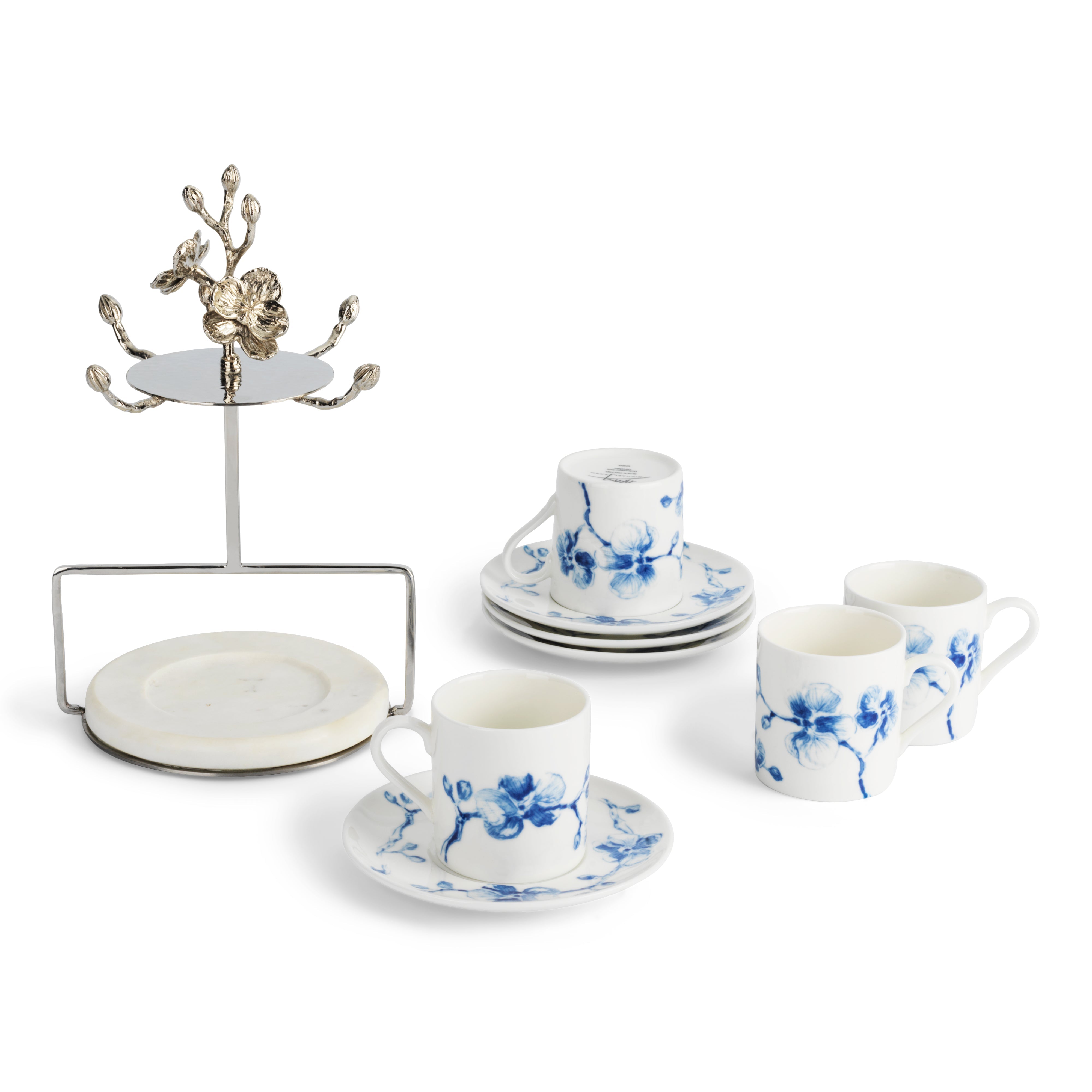 Blue Orchid Demitasse