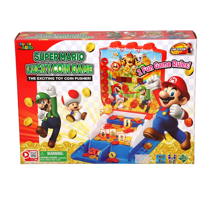 Epoch Games Super Mario Lucky Coin Game， Tabletop Skill and Action Game