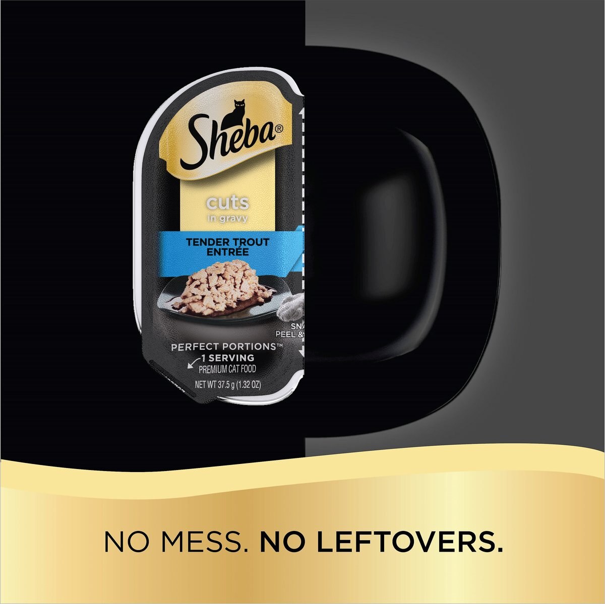 Sheba Perfect Portions Grain-Free Tender Trout Cuts in Gravy Entree Cat Food Trays