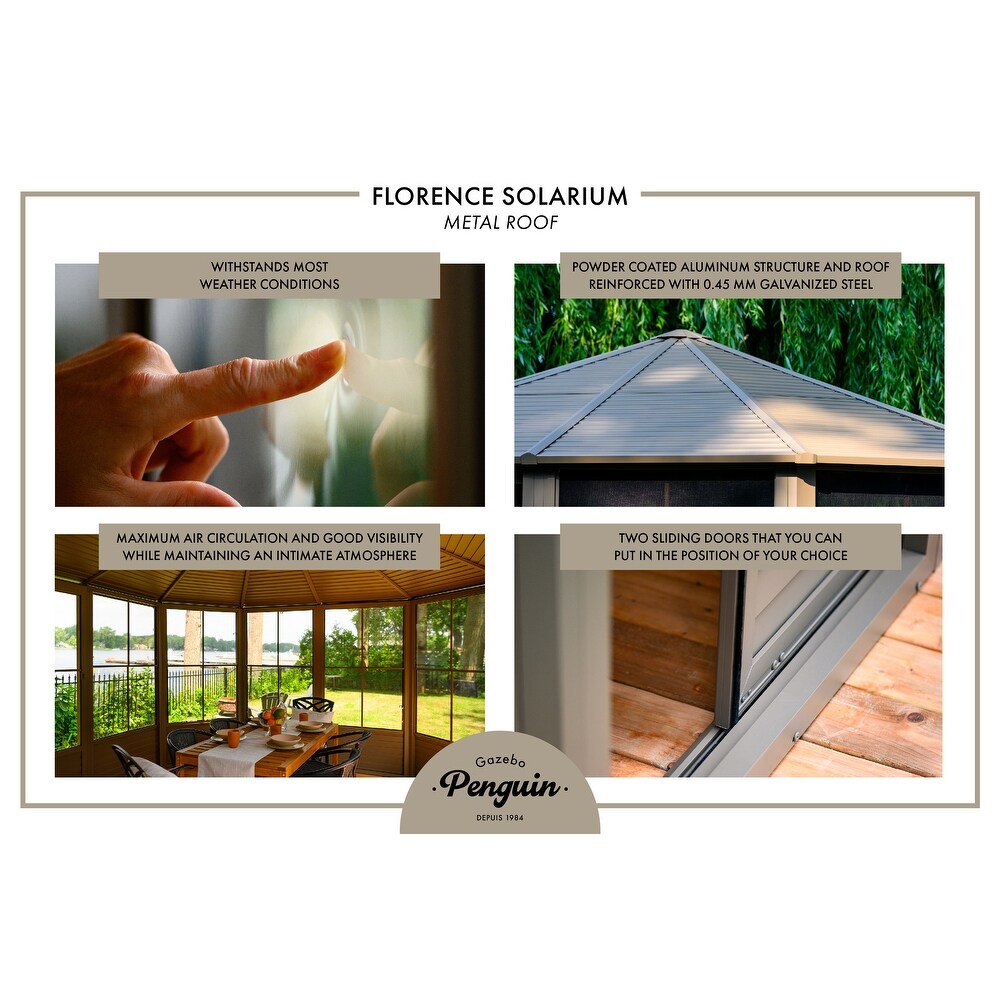 Florence   Solarium 12x15 Metal Roof
