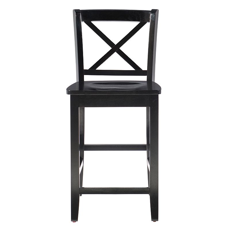 Linon X-Back Counter Stool