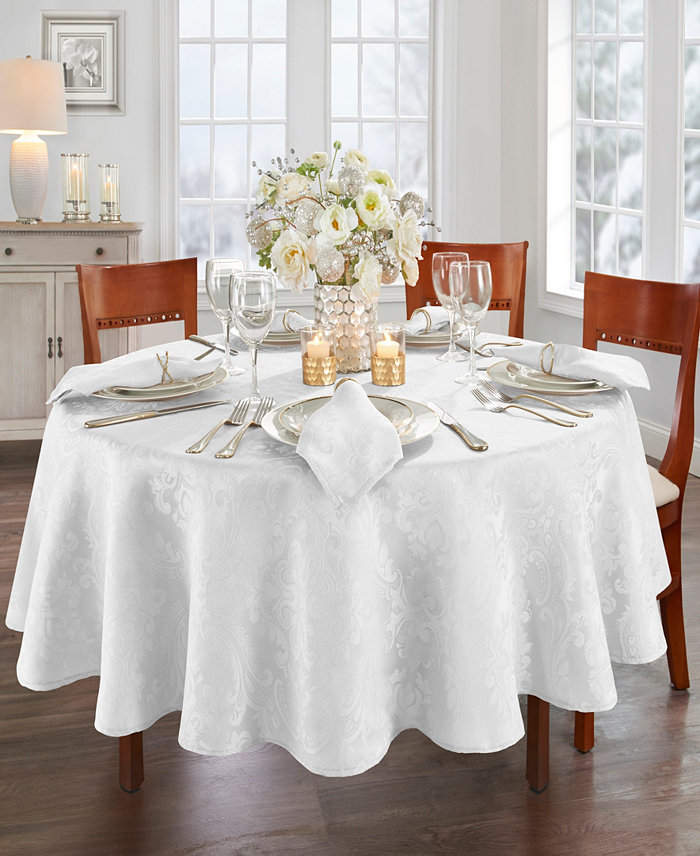 Elrene Elrene Caiden Damask Tablecloth - 70 Round