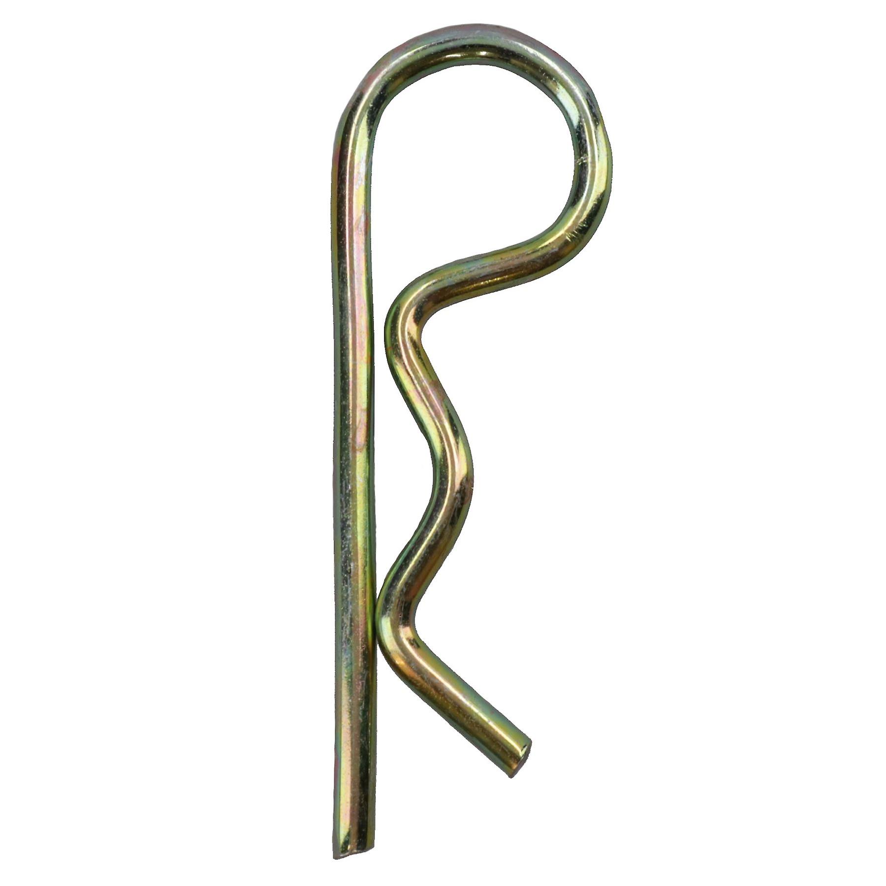 8mm R Clips Hair Pin Spring Cotter Pin Hitch Lynch Cotter Zinc Plated Steel 50pk