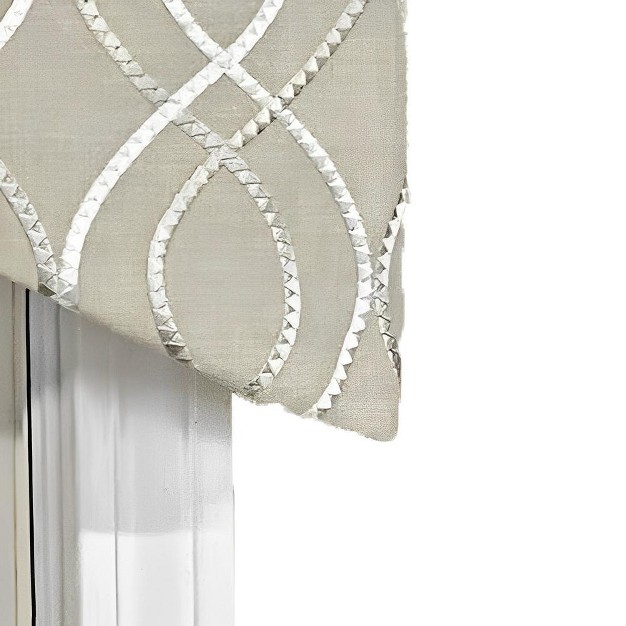 Rod Pocket Window Valance 50 quot X 17 quot Pearl By Rlf Home