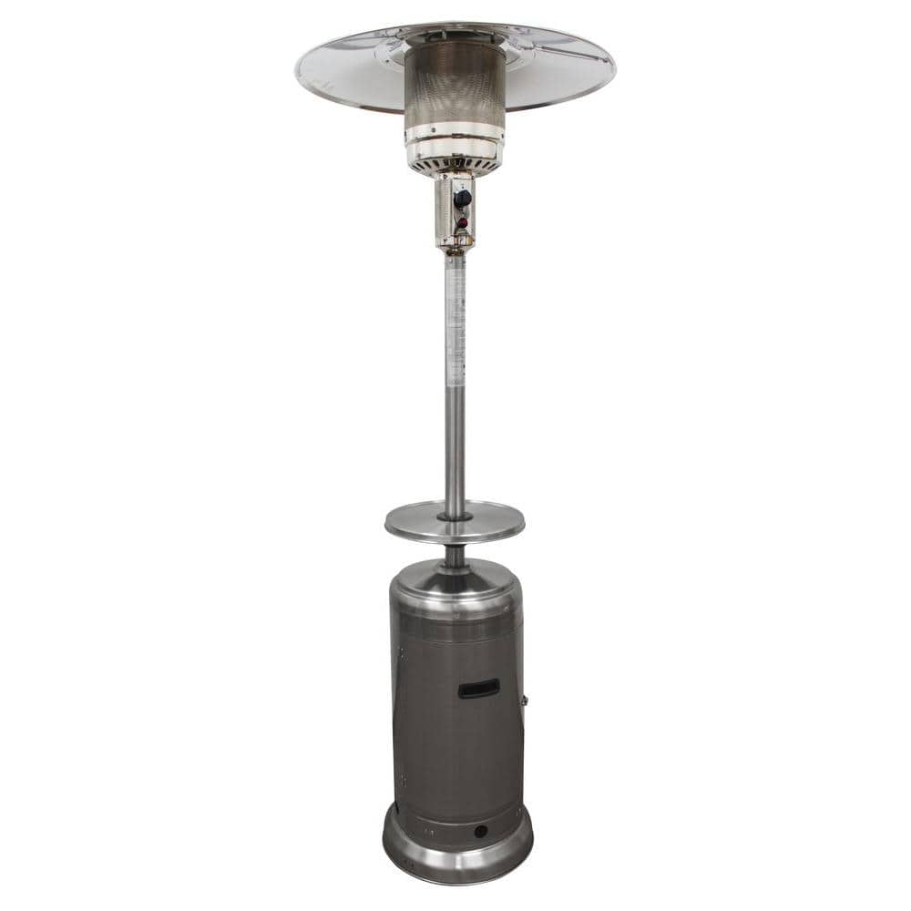 AZ Patio Heaters 48,000 BTU Stainless Steel Propane Patio Heater HLDS01-W-BS