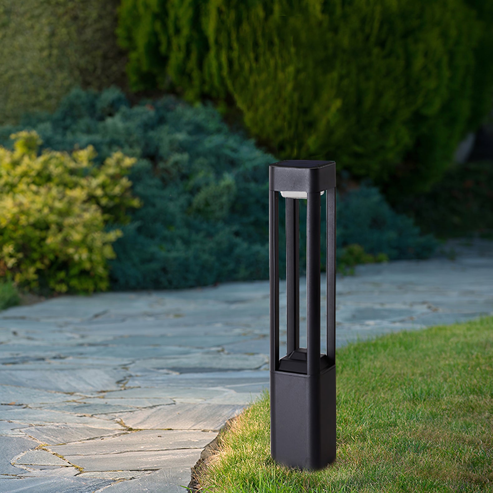 Rectangular Column Garden Outdoor Light