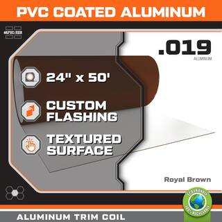 Gibraltar Building Products 24 in. x 50 ft. Aluminum PVC Coat Roll Valley Flashing APVC-RBR