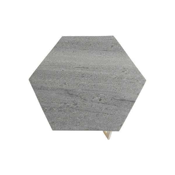 Aurora Home Piers Hexagon Marble Table - 18