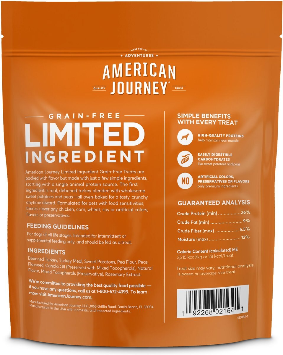 American Journey Turkey and Sweet Potato Recipe Limited Ingredient Dog Treats