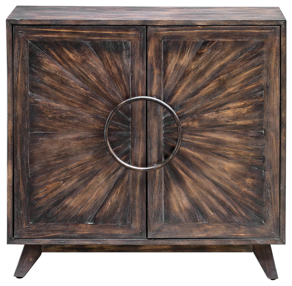 Uttermost Kohana 36x35 quotConsole Cabinet   Rustic   Accent Chests And Cabinets   by HedgeApple  Houzz