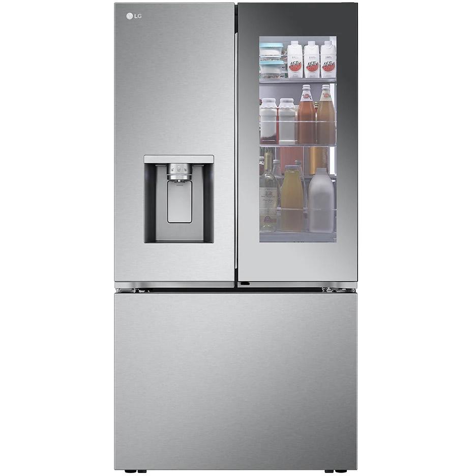 LG 36-inch, 26 cu. ft. Counter-Depth MAX  French 3-Door Refrigerator with Mirror InstaView  LRYKC2606S