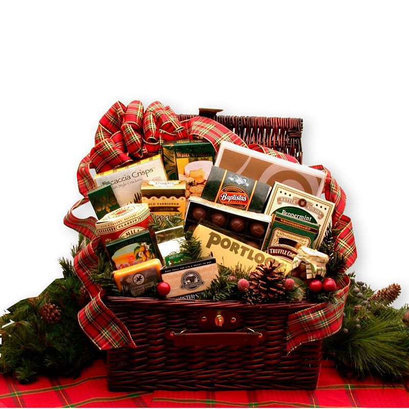 GBDS Happy Holidays Gourmet Sampler Pack- Christmas gift basket - Holiday Gift Basket