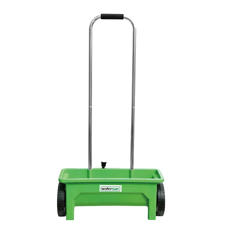 Factory  plastic 12L drop spreader w/aluminium lawn garden agricultural  fertilizer spreaders hand seed spreader handheld