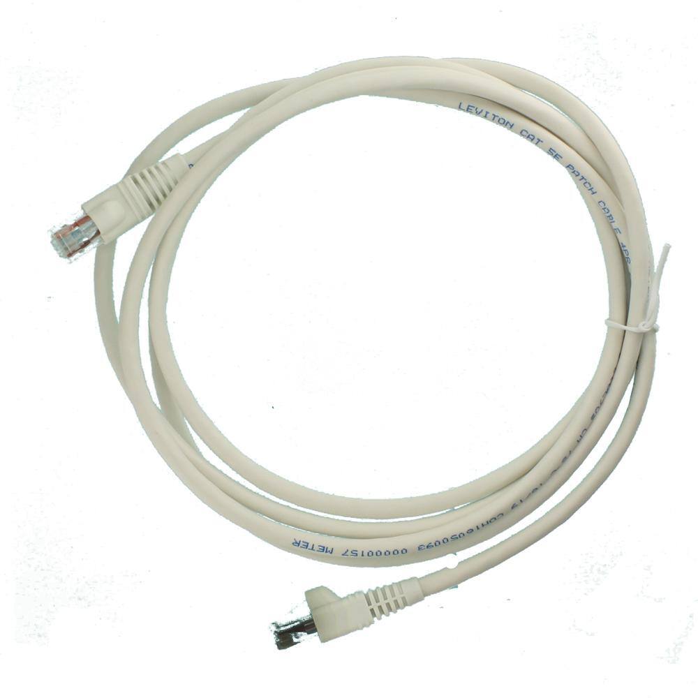 Leviton GigaMax 7 ft. Cat 5e Patch Cord White 5G460-7W