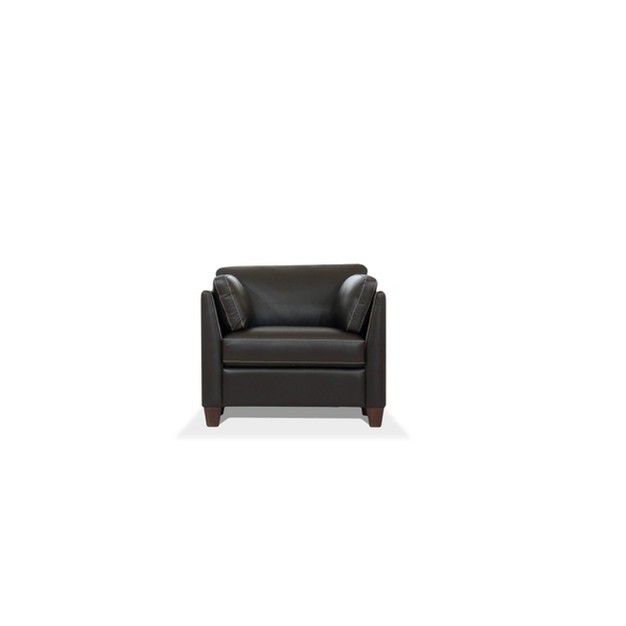 Matias Chair Chocolate Leather Acme Furniture