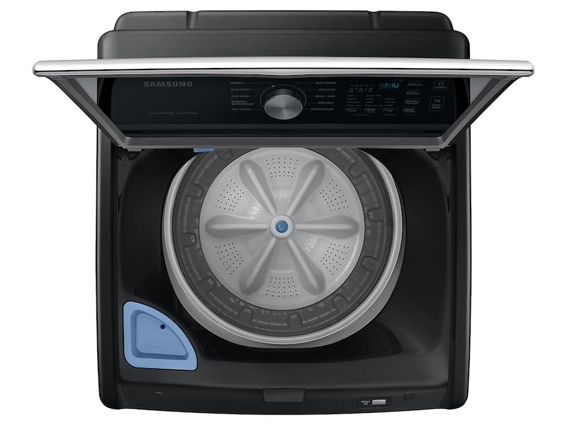 Samsung WA46CG3505AV 4.6 Cu. Ft. Large Capacity Smart Top Load Washer With Activewave™ Agitator And Active Waterjet In Brushed Black