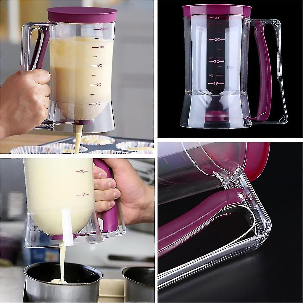 Pancake Batter Dispenser - Kitchen Must Haves Tools For Perfect Pancakes， Cupcake， Waffle， Muffin Mix， Crepe and Cake - Easy Pour Baking Supplies For Gr