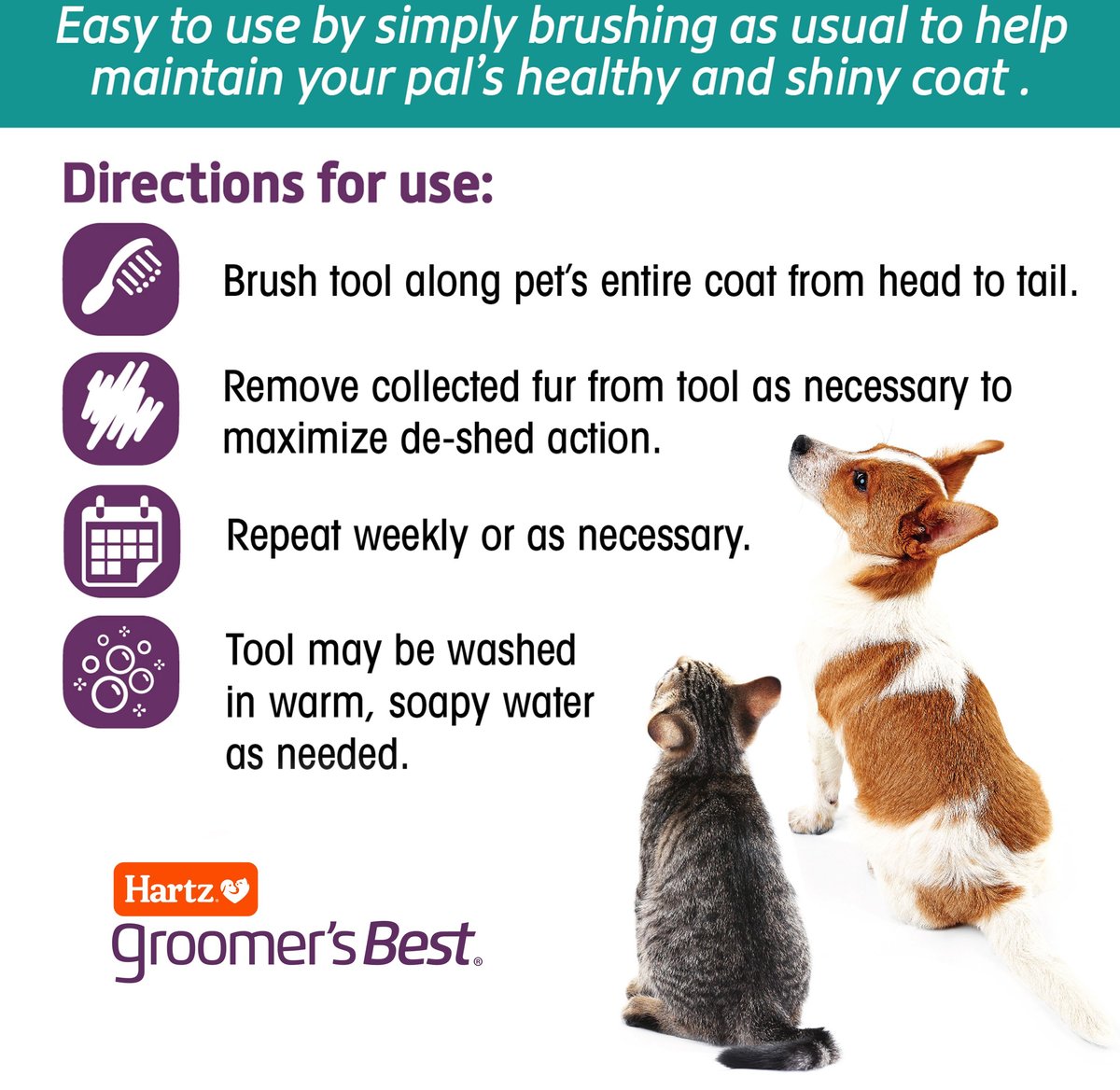 Hartz Groomer's Best Slicker Brush for Dogs and Cats