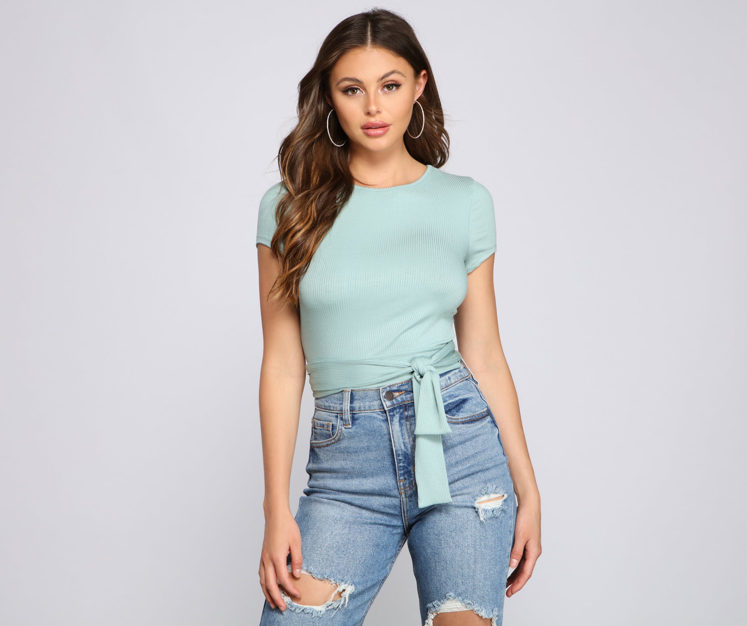 Basic Mood Ribbed Knit Crop Top