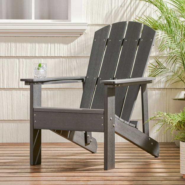 Culver Outdoor Faux Wood Adirondack Chair Christopher Knight Home