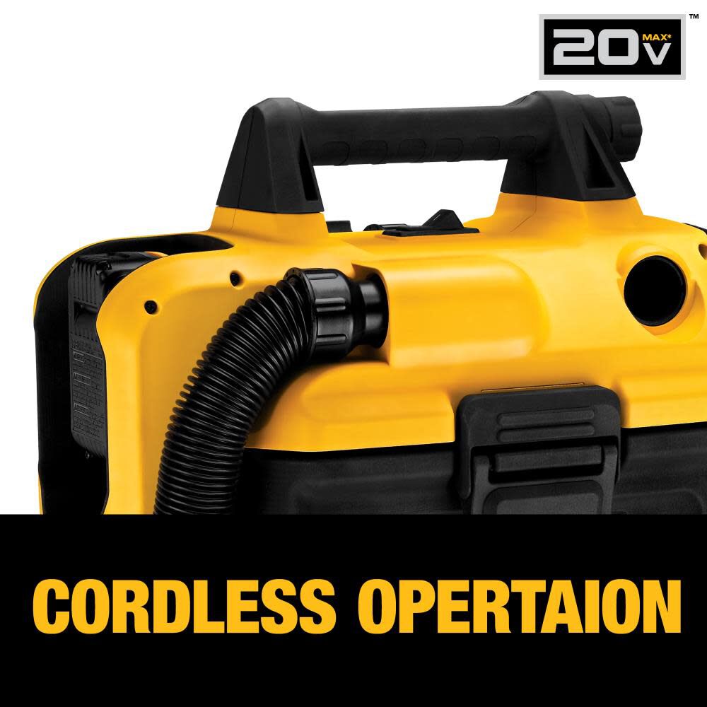 DW 20V MAX CORDLESS WET/DRY VAC DCV580H from DW