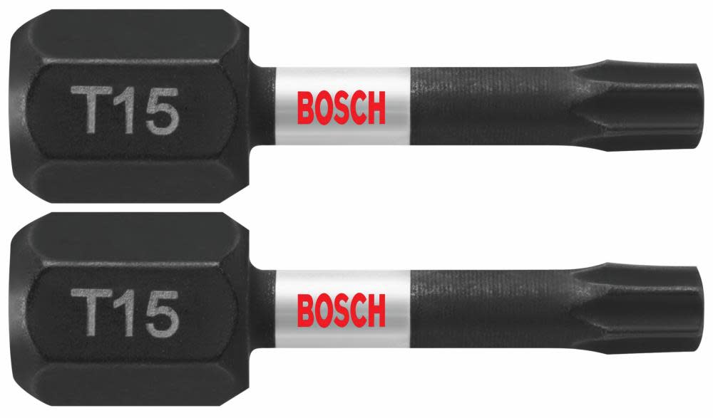 Bosch 2 pc. Impact Tough 1 In. Torx #15 Insert Bits ITT15102 from Bosch