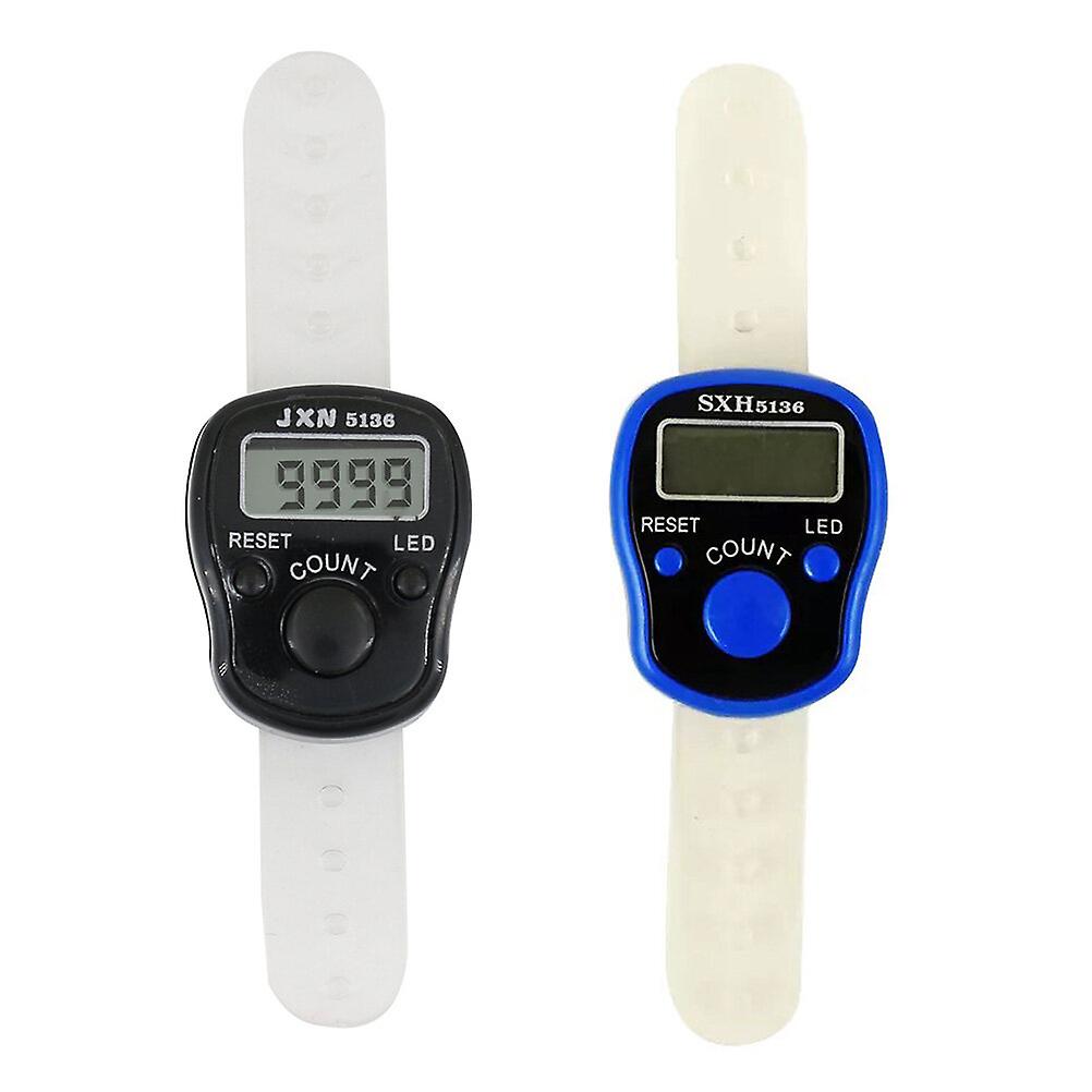 2pcs Electronic Finger Counters Ring Counters Handheld Tally Counters Chanting Buddha Counters